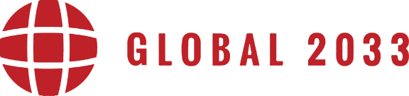 Global 2033 Logo - Red vector art with text